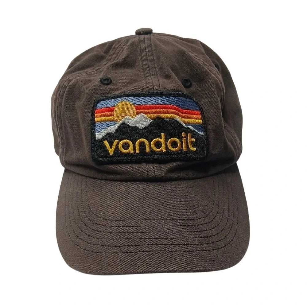 Vandoit Hat Mens Brown Mountain Patch‎ Dad Cap Style 380